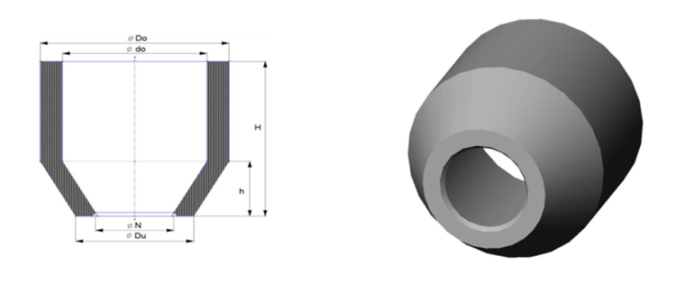 RND series necked riser sleeve