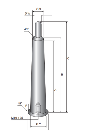 MZ/MTZ rigid pin